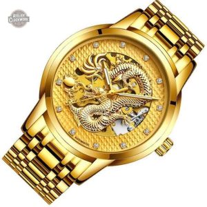 Montre Dragon Steampunk - Design unique inspiré de Chinatown