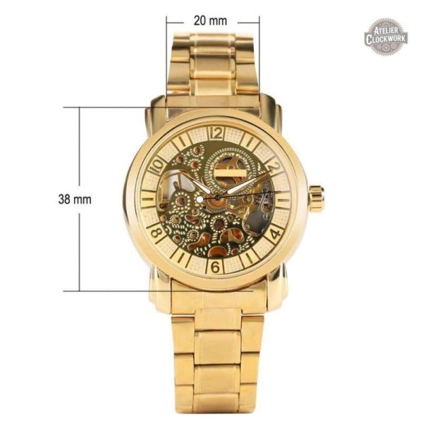 Montre Squelette pour homme, look raffiné