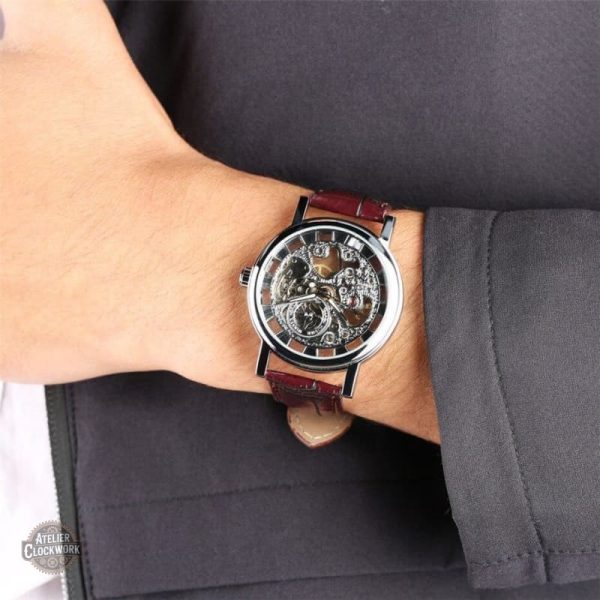 Montre Squelette Apparente Élégante