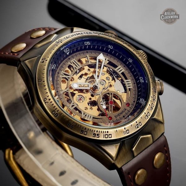 Montre squelette masculine au look moderne