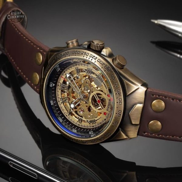 Moriarty : montre homme au design squelettique