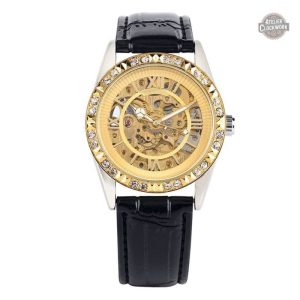 Montre Steampunk avec bracelet en cuir