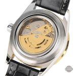 Style unique : montre skeleton, cuir marron