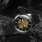 Montre squelette pour homme au design élégant
