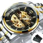 Montre squelette homme, allure raffinée