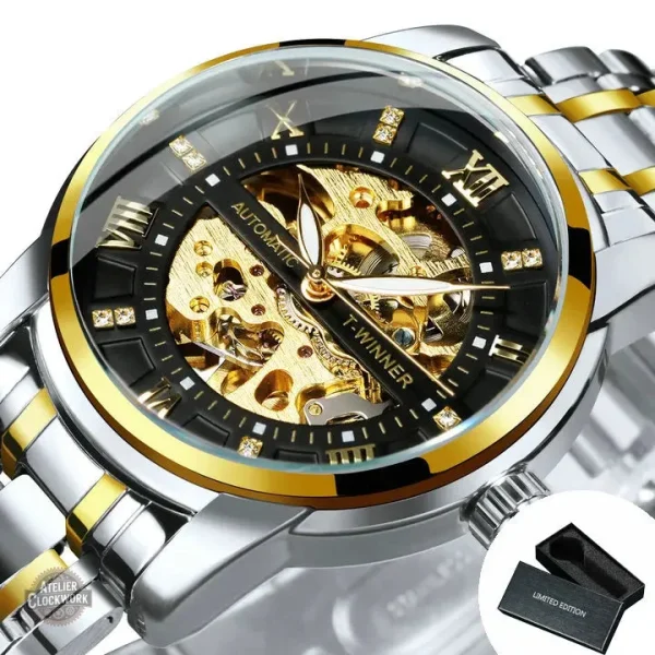 Montre squelette homme, allure raffinée