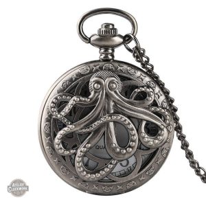 Montre à Gousset Kraken Steampunk