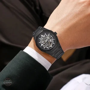 Montre Mécanique Squelette au Design Élégant