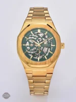 Montre Homme avec Mécanisme Squelette Visuel