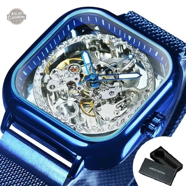 Montre steampunk, élégance féminine, mécanisme apparent