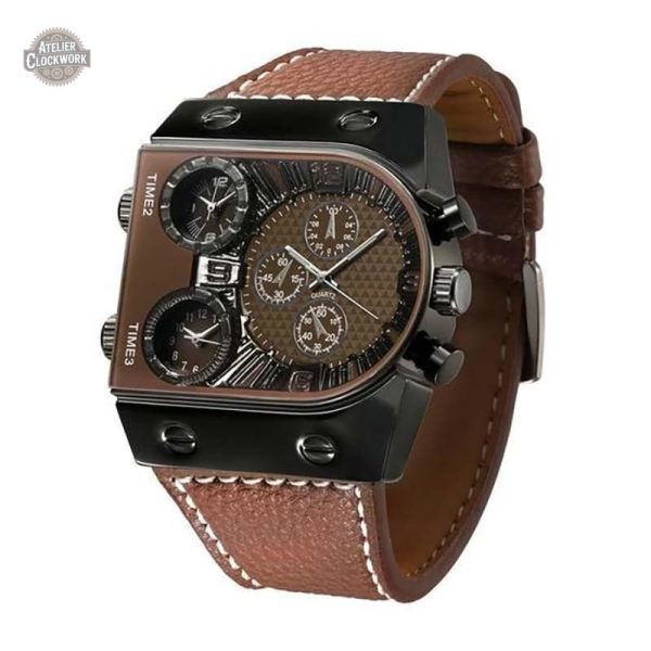 Montre vintage inspirée du style militaire Steampunk
