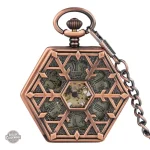 Montre Gousset Femme Hexagonale Romantique