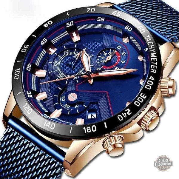 montre-quartz-homme-luxe-steampunk-store-1 Montre Quartz Luxe Homme - Style Japan Steampunk