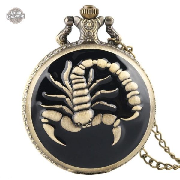 montre-scorpion-steampunk-store-1 Montre Scorpion à Gousset élégante et intemporelle