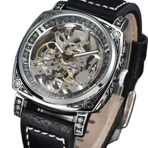 Montre automatique squelette homme LONGLUX