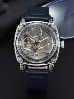 Montre automatique LONGLUX avec mécanisme visible