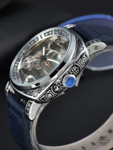 Montre homme automatique avec affichage squelettique