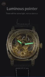 LONGLUX : montre squelette pour homme au style unique