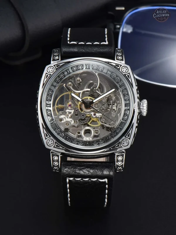 Accessoire de mode : montre automatique homme LONGLUX