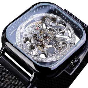 Cadran squelette en verre pour Montre Squelette Homme