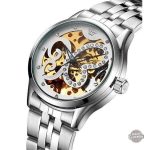 Montre Squelette Femme Acier Inoxydable
