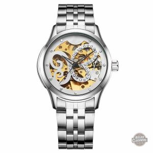 Montre Steampunk Papillon en acier inoxydable
