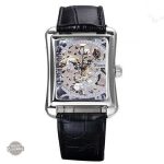 Montre rectangulaire pour femme au style vintage