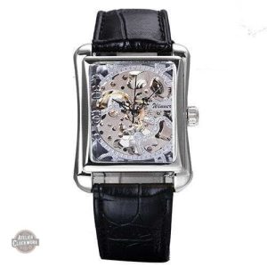 Montre rectangulaire pour femme au style vintage