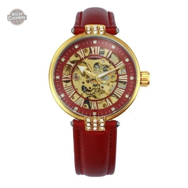 Design élégant de montre automatique pour femme
