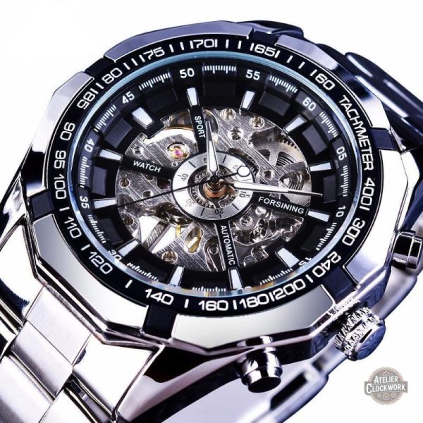 montre-squelette-homme-acier-1 Montre Squelette Stainless Style pour homme