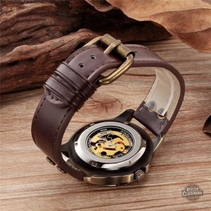 Montre Squelette Homme avec mécanisme visible