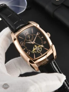 Montre squelette homme avec style Art Déco
