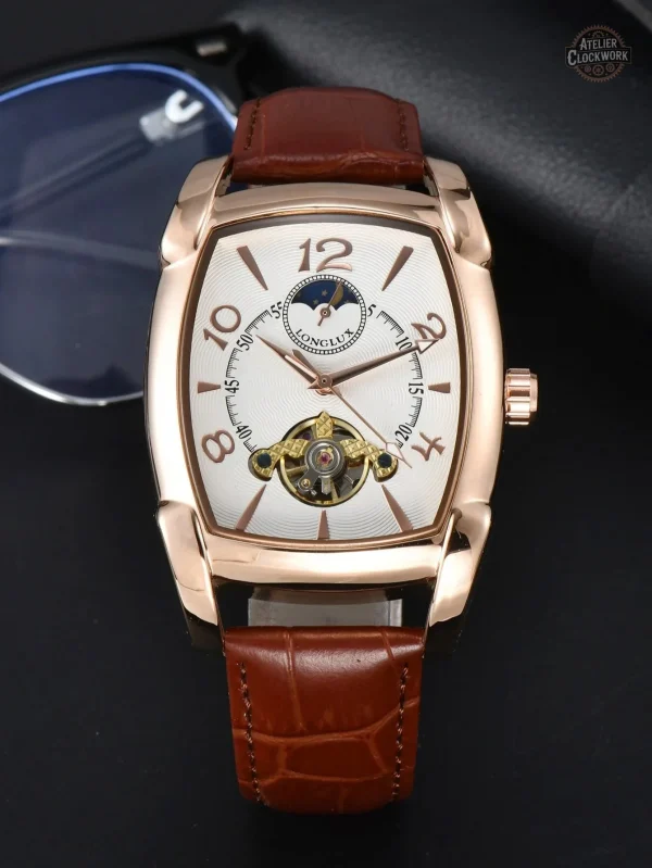 Squelette Art Déco : montre homme raffinée