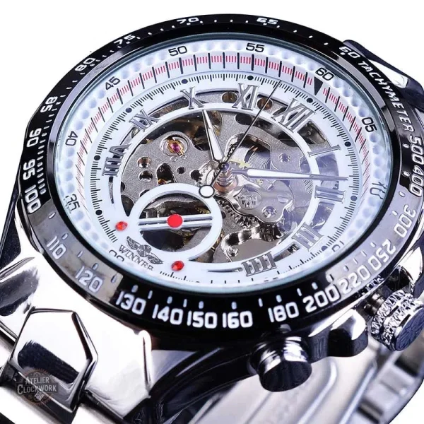 Montre homme aux accents mécaniques steampunk