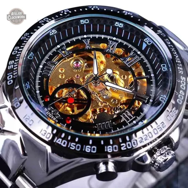 Montre avec style rétro, inspirée du steampunk