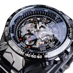 Montre au mécanisme en vue, style steampunk masculin