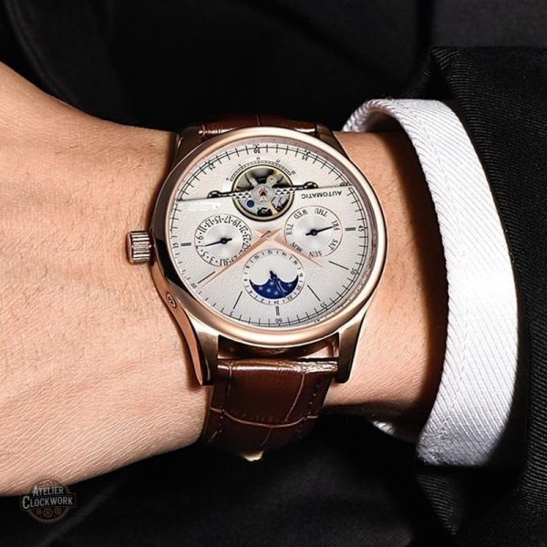 Montre bracelet steampunk pour homme H.G. Wells