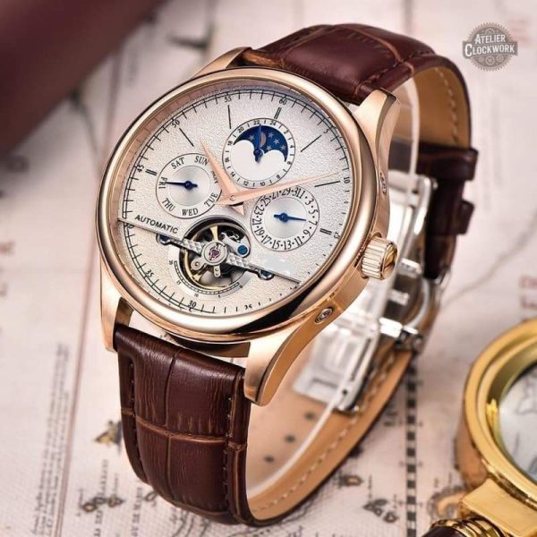 Design élégant de montre homme luxe steampunk