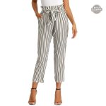 Pantalon Steampunk Chino Rayé pour femme