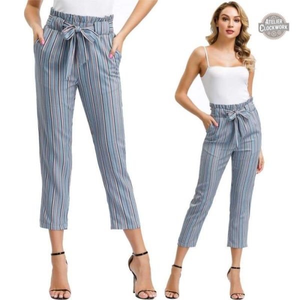 Chino rayé style steampunk féminin