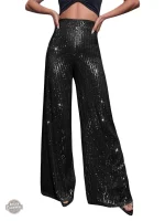 Pantalon Évasé Femme avec Touche Rétro