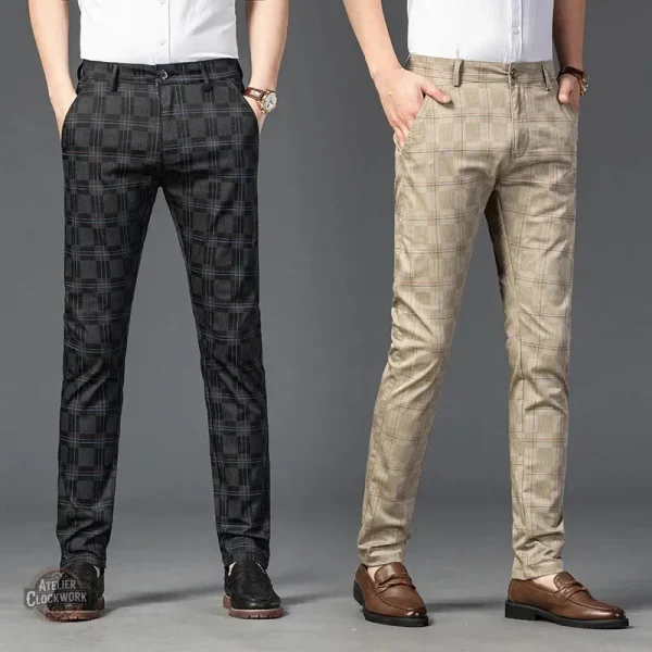 Pantalon Rayé Steampunk pour Homme
