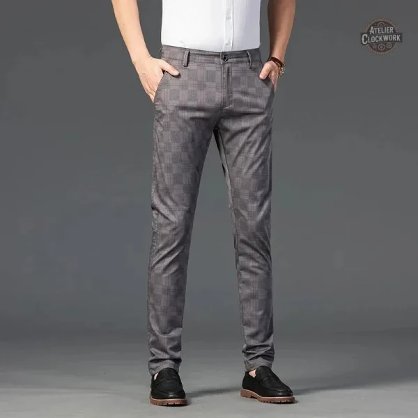 Pantalon d'Inspiration Dandy Rayé