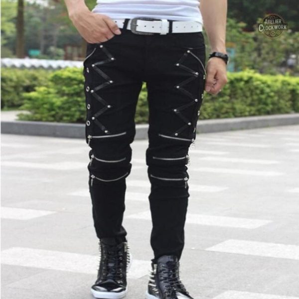 Look punk contemporain avec le pantalon Alan Vega