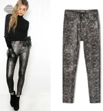 Pantalon Simili Cuir Femme