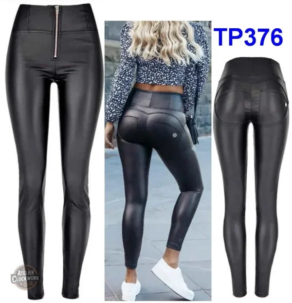 Pantalon simili cuir pour un style affirmé