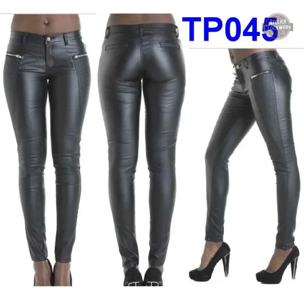 Pantalon femme au design rock chic