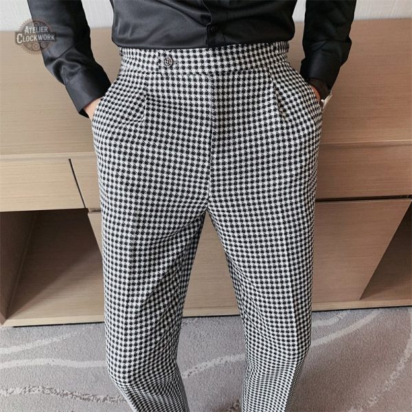 Pantalon chic pour homme à taille haute