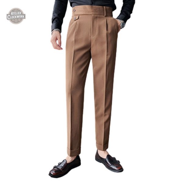 pantalon-taille-haute-retro-1 Pantalon Steampunk Moriarty pour homme