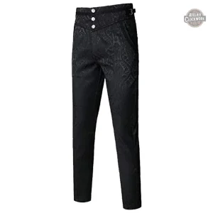 Pantalon Victorien Homme en brocart vintage